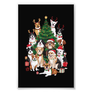 Christmas Dogs Dog Lover Holiday Dog Mum  Photo Print