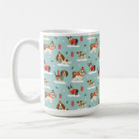 Christmas Dogs in Cosy Scarves Pattern