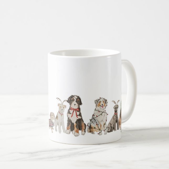 Christmas Dogs Mug (Front Right)