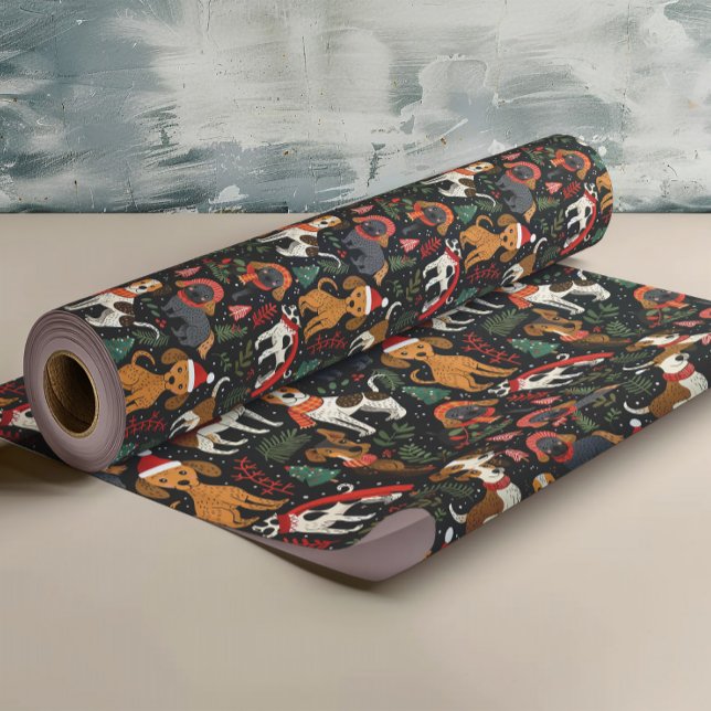Christmas dogs Pattern Wrapping Paper (Creator Uploaded)