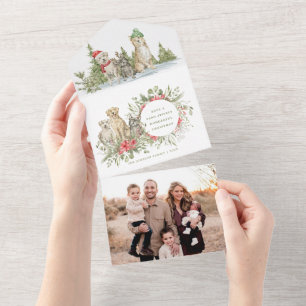 Christmas Dogs    Photo Christmas Card