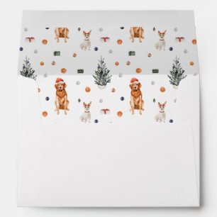 Christmas Dogs & Presents 4 Envelope