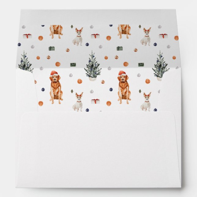 Christmas Dogs & Presents 4 Envelope (Back (Bottom))