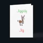 Christmas Dominic the Donkey Greeting Card<br><div class="desc">Dominic the Donkey Christmas greeting card</div>