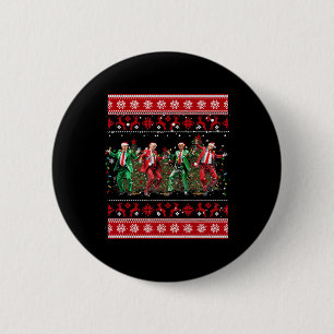 Christmas Donald Trump President 2024 Dancing Funn 6 Cm Round Badge