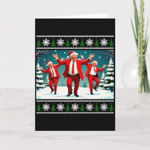 Christmas Donald Trump President 2024 Dancing Funn Card