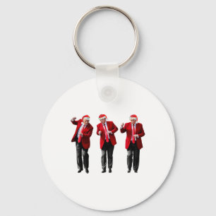 Christmas Donald Trump President 2024 Dancing Funn Key Ring