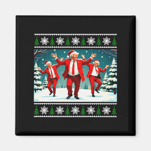 Christmas Donald Trump President 2024 Dancing Funn Magnet