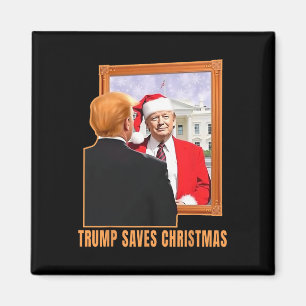 Christmas Donald Trump President 2024 Trump Saves  Magnet