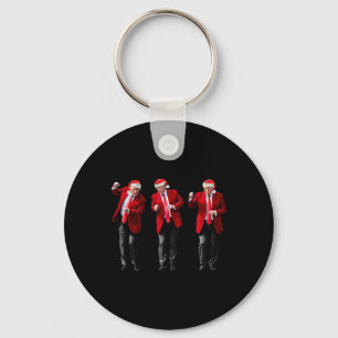 Christmas Donald Trump President Dancing Funny San Key Ring