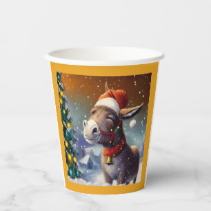 Christmas Donkey 1 Paper Cups