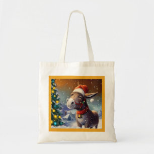 Christmas Donkey 1 Tote Bag