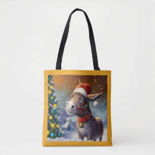 Christmas Donkey 1 Tote Bag