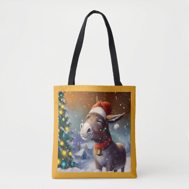 Christmas Donkey 1 Tote Bag (Front)