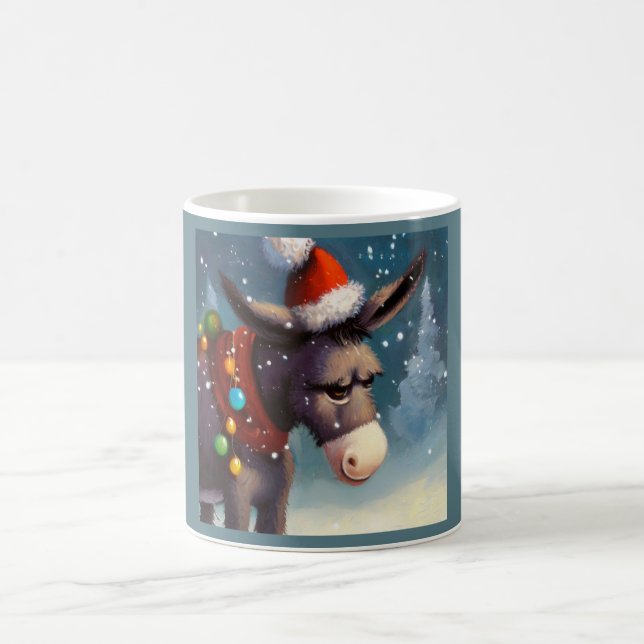 Christmas Donkey 2 Coffee Mug (Center)