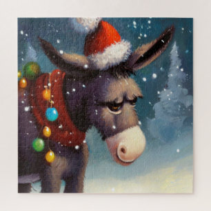 Christmas Donkey (2) Jigsaw Puzzle