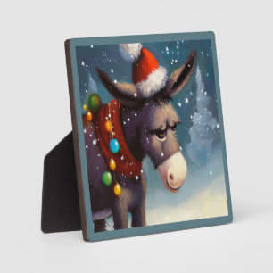 Christmas Donkey 2 Plaque
