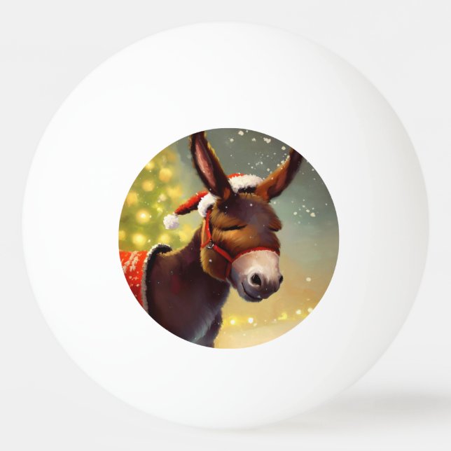 Christmas Donkey (4) Ping Pong Ball (Front)