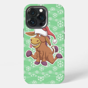 Christmas Donkey Cartoon iPhone 13 Pro Case