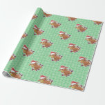 Christmas Donkey Cartoon Wrapping Paper<br><div class="desc">christmas animal donkey mule, 
drawing colourful adorable snow, 
smile winter kid children , 
art fun snowflake hat , 
xmas catholicism funny holiday , 
cute merry happy  , 
cartoon illustration, 
donkey christmas animal mule, </div>