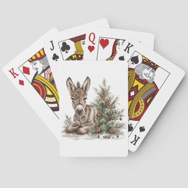 Christmas Donkey Playing Cards (Back)