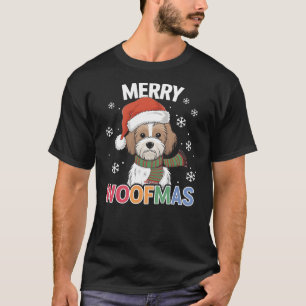 Christmas Doodle Dog Merry Woofmas Dog Owner Chris T-Shirt
