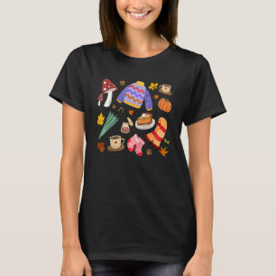 Christmas Doodles Tis' The Season Retro Funy Cooki T-Shirt