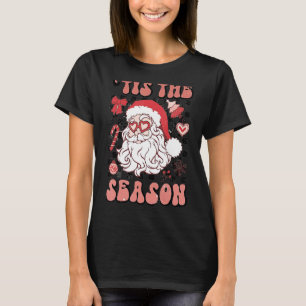 Christmas Doodles Tis' The Season Retro Holiday Sa T-Shirt