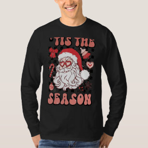 Christmas Doodles Tis' The Season Retro Holiday Sa T-Shirt