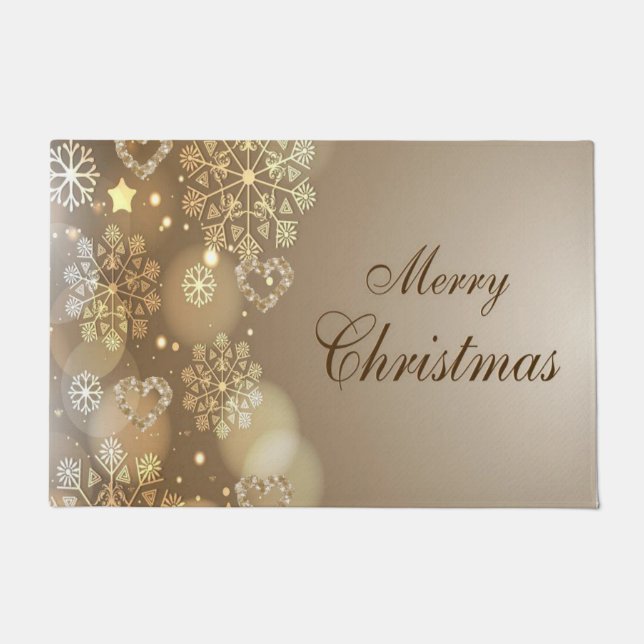 Christmas Door Mat, Merry Christmas Doormat (Front)