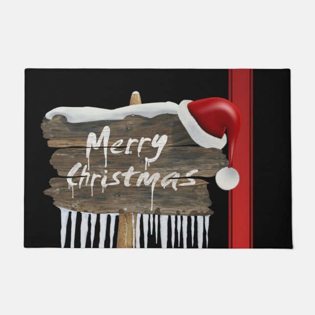Christmas Door Mat, Merry Christmas Doormat (Front)
