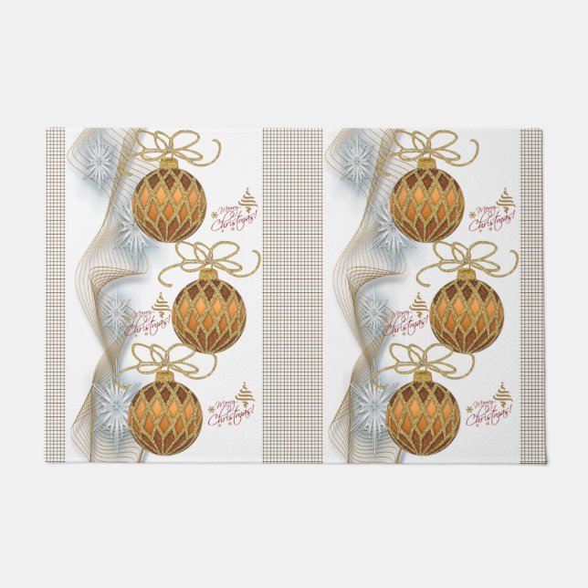 Christmas Door Mat, Merry Christmas Doormat (Front)