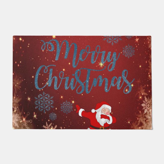 Christmas Door Mat, Merry Christmas Doormat (Front)