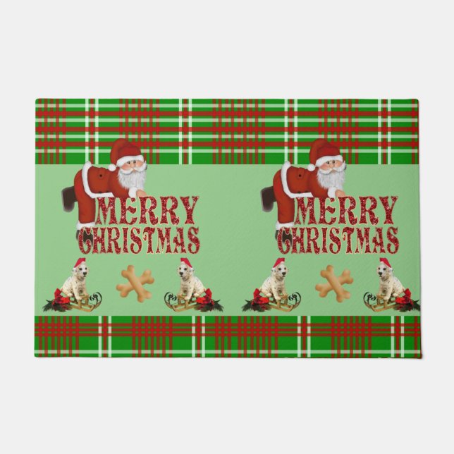 Christmas Door Mat, Santa Doormat (Front)