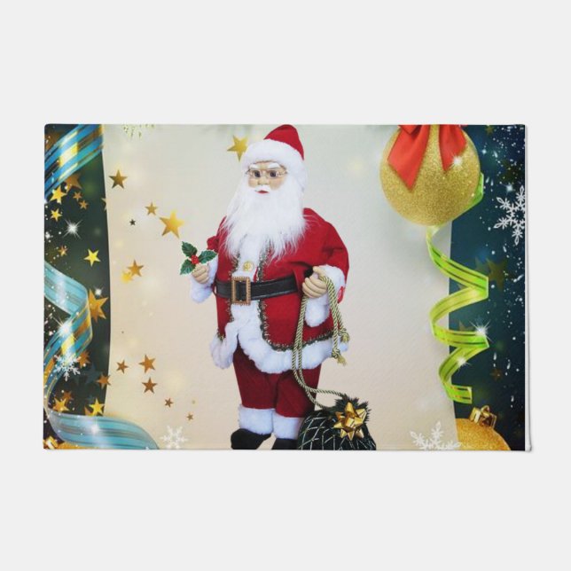 Christmas Door Mat, Santa Doormat (Front)