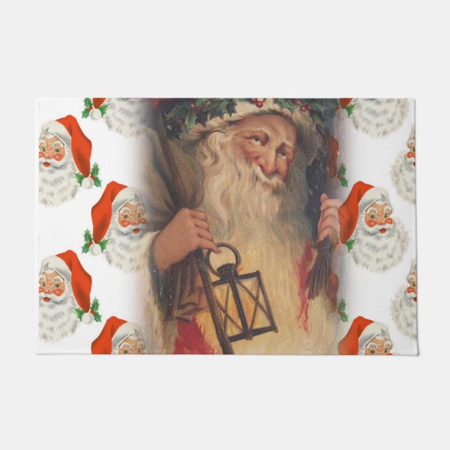 Christmas Door Mat, Santa Doormat (Front)