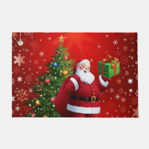 Christmas Door Mat, Santa Doormat