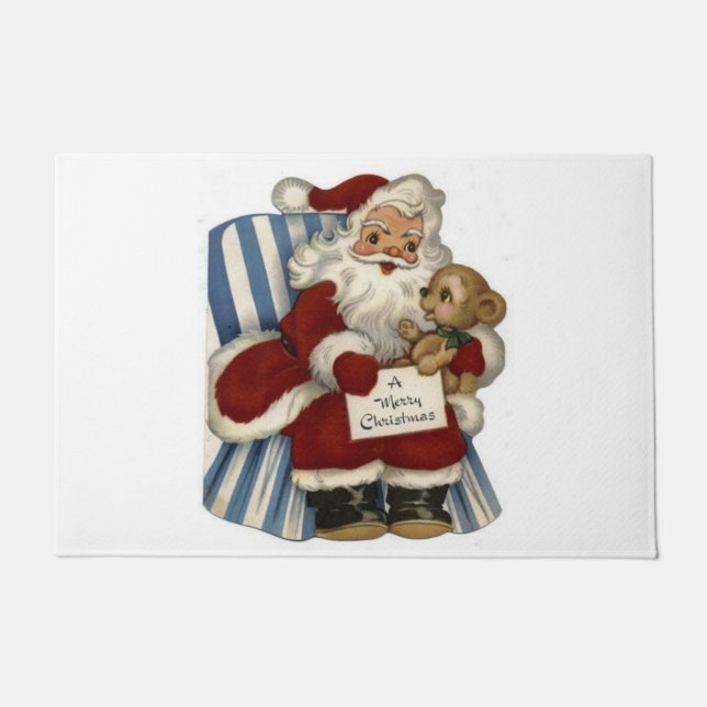 Christmas Door Mat, Santa Doormat (Front)