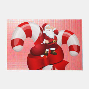 Christmas Door Mat, Santa Doormat