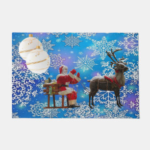Christmas Door Mat, Santa Doormat