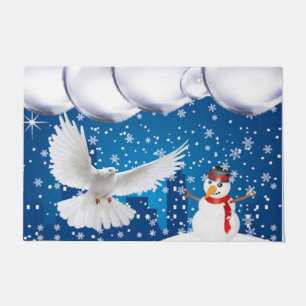 Christmas Door Mat, Snowman Doormat