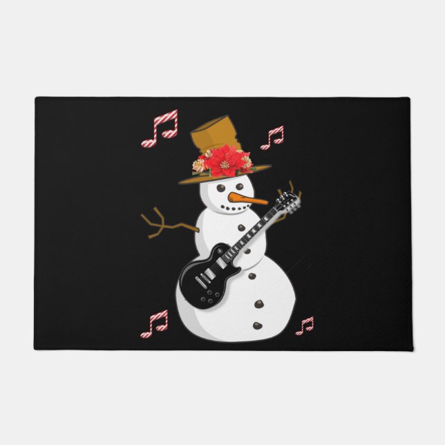 Christmas Door Mat, Snowman Doormat (Front)