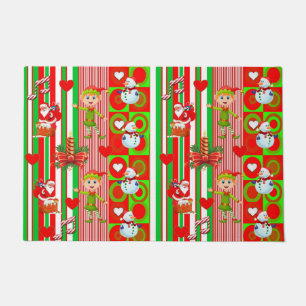 Christmas Door Mat, Snowman Doormat
