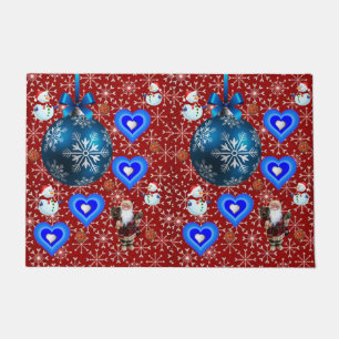 Christmas Door Mat, Snowman Doormat