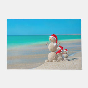Christmas Door Mat, Snowman Doormat