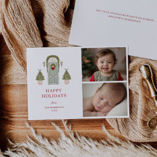 Christmas Door Photo Holiday Card
