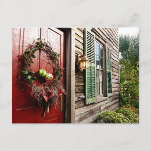 'Christmas Door' Postcard