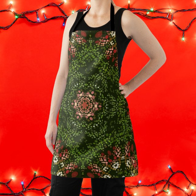 Christmas Dot Mandala Apron (Creator Uploaded)