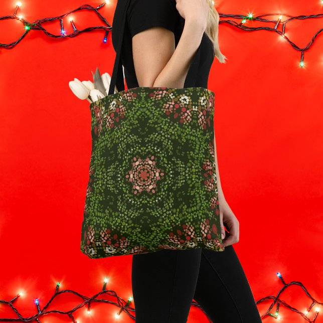 Christmas Dot Mandala Tote Bag (Creator Uploaded)
