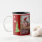 Christmas Dots and Stripes Photo Mug